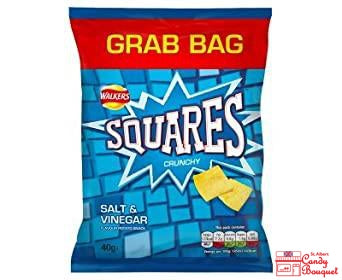 Walkers Squares Salt & Vinegar Grab Bag (40g) - Candy Bouquet of St. Albert