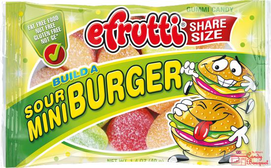 Efrutti Sour Build-A Burger - Share Size (40g) - Candy Bouquet of St. Albert