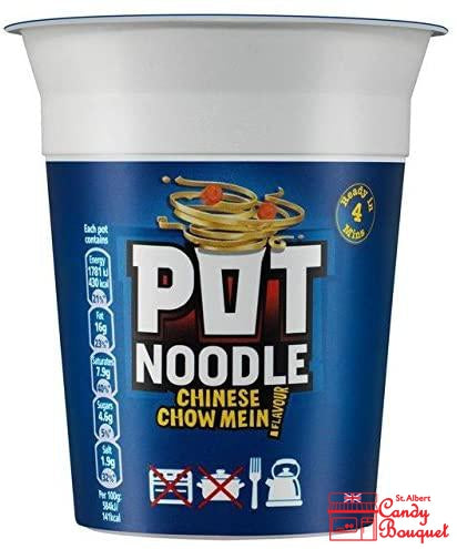 Pot Noodle - Chinese Chow Mein (90g) - Candy Bouquet of St. Albert