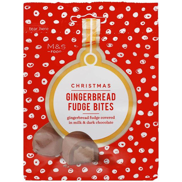 M&S Christmas Gingerbread Fudge Bites (130g) - Candy Bouquet of St. Albert
