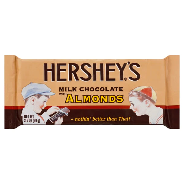 Hershey's® Milk Chocolate with Almonds - Nostalgia Bar (99g) - Candy Bouquet of St. Albert