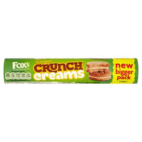 Fox's Crunch Cream Biscuits - Ginger (200g) - Candy Bouquet of St. Albert