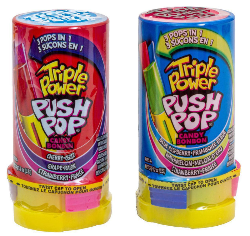 Topp's Triple Power Push Pop (34g) - Candy Bouquet of St. Albert