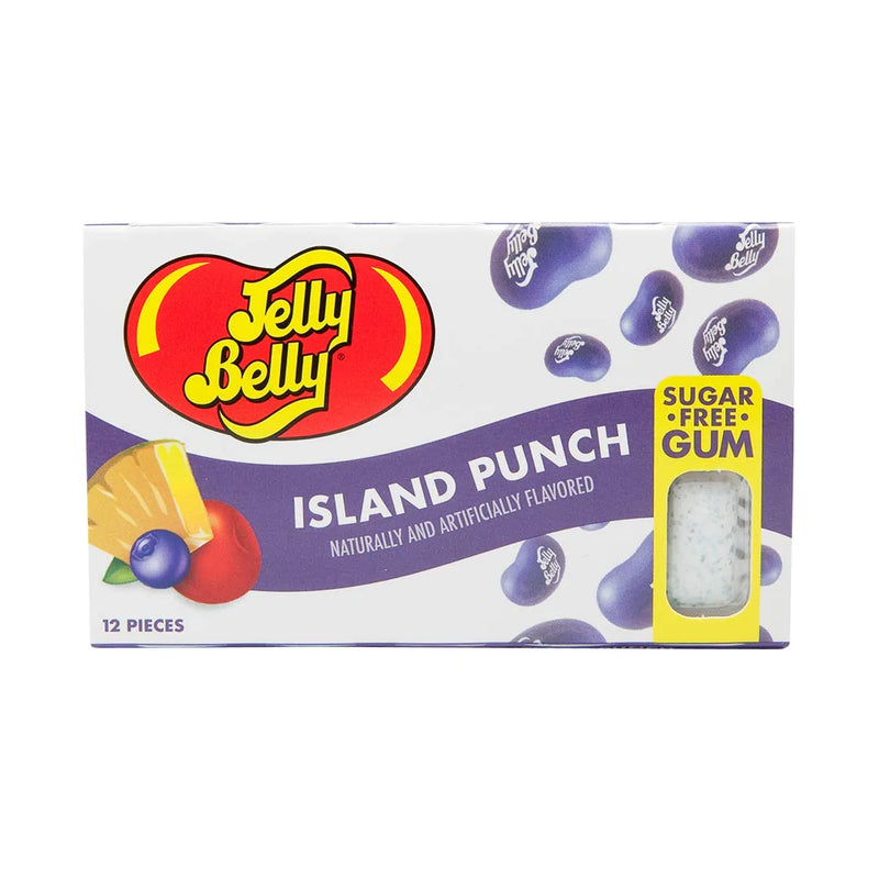 Jelly Belly Sugar-Free Gum - Island Punch (12 Pieces) - Candy Bouquet of St. Albert