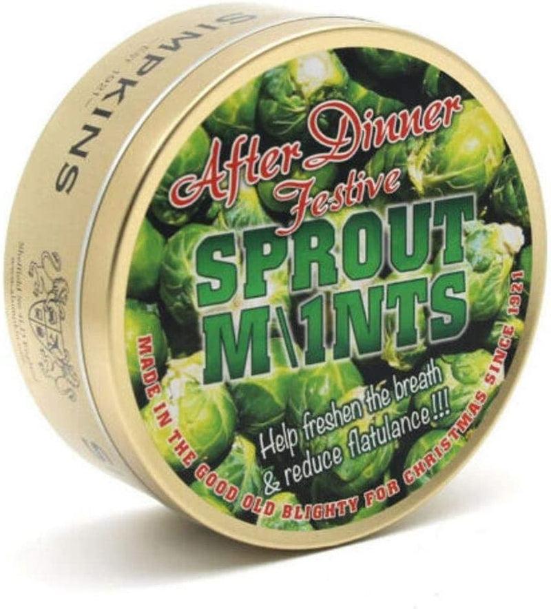 Simpkins Travel Sweets - After Dinner Festive Sprout Mints (200g) - Candy Bouquet of St. Albert