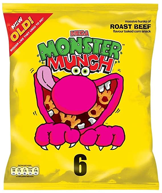 Walkers Monster Munch Roast Beef (6-Pack) - Candy Bouquet of St. Albert