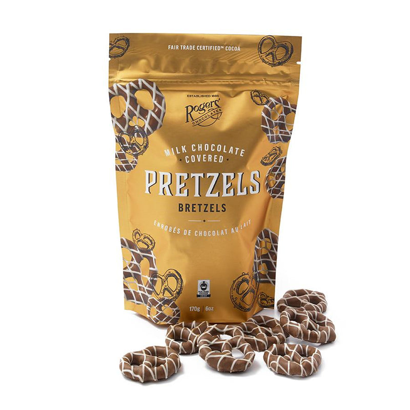 Rogers Milk Chocolate Covered Pretzels (170g) - Candy Bouquet of St. Albert