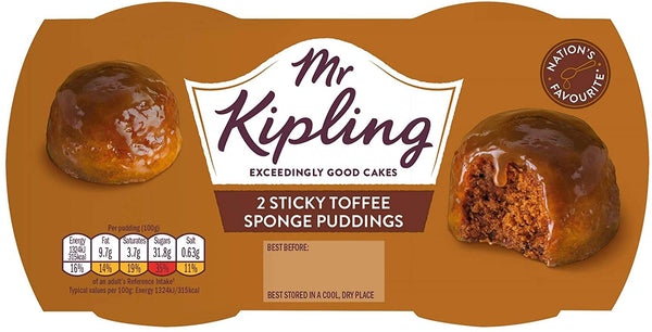 Mr Kipling Sponge Pudding - Sticky Toffee (2x95g) - Candy Bouquet of St. Albert