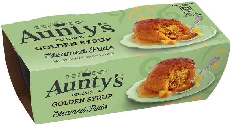 Aunty’s Steamed Puds - Golden Syrup (2x95g Pack) - Candy Bouquet of St. Albert