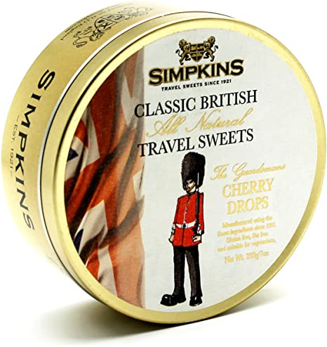 Simpkins Travel Sweets - Cherry Drops (200g) - Candy Bouquet of St. Albert