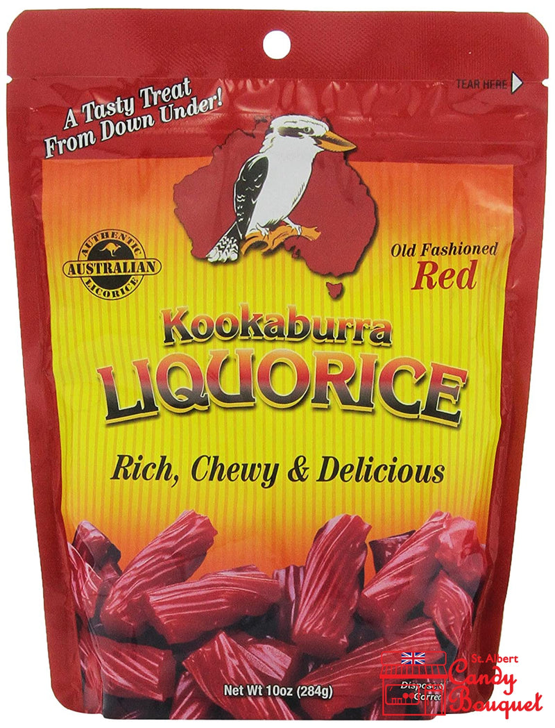Kookaburra Licorice - Red (284g) - Candy Bouquet of St. Albert