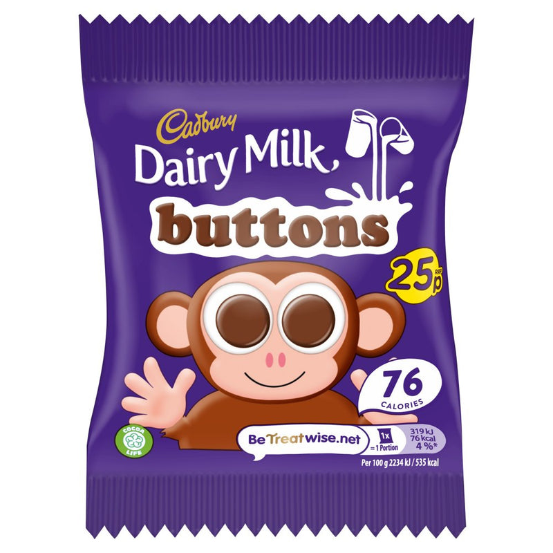 Cadbury® Dairy Milk Chocolate Buttons (14.4g) - Candy Bouquet of St. Albert