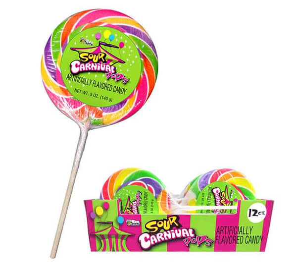 Bee Giant Carnival Sour Lollipop - Apple (120g) - Candy Bouquet of St. Albert