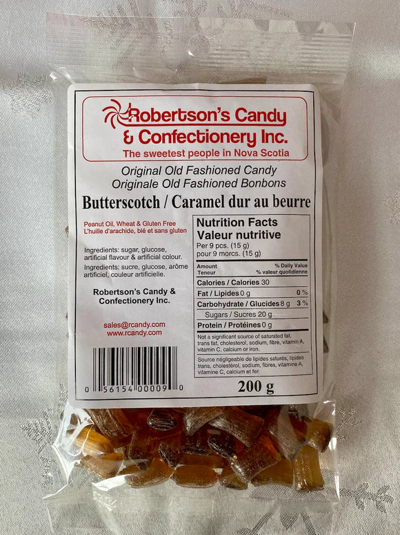 Robertson's Candy Old Fashioned Butterscotch (200g) - Candy Bouquet of St. Albert