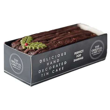 Original Cake Company - Belgian Chocolate Yule Log (360g) - Candy Bouquet of St. Albert