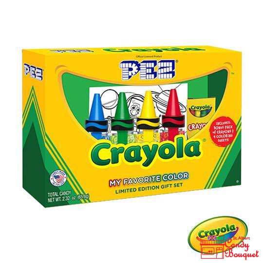 PEZ Crayola Dispenser Gift Set - Candy Bouquet of St. Albert