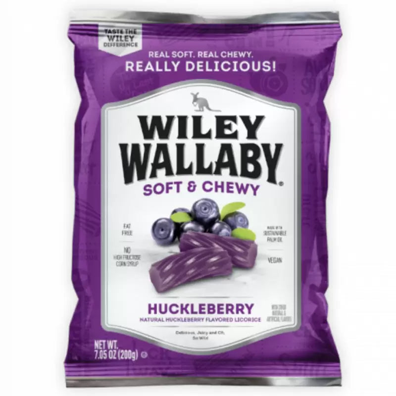 Wiley Wallaby Licorice - Huckleberry (113g) - Candy Bouquet of St. Albert