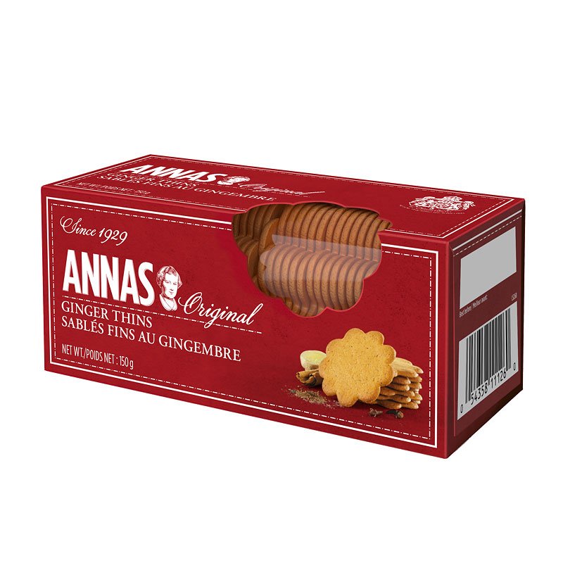 Annas Original Thin Biscuits - Ginger (150g) - Candy Bouquet of St. Albert
