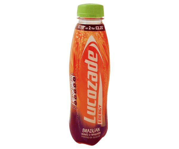Lucozade - Brazilian Mango & Mandarin (380ml) - Candy Bouquet of St. Albert