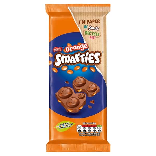 Nestlé® Smarties Sharing Block Orange (90g) - Candy Bouquet of St. Albert