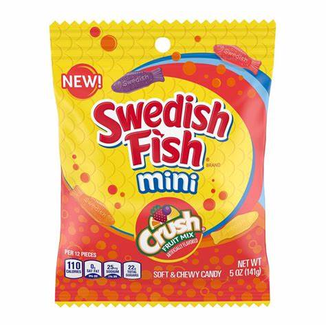 Swedish Fish Mini - Crush Fruit Mix (141g) - Candy Bouquet of St. Albert