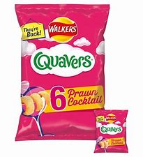 Walkers Quavers Prawn Cocktail (6-Pack) - Candy Bouquet of St. Albert