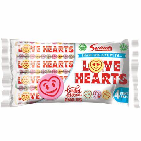 Swizzels Love Hearts Multipack - 4pk - Candy Bouquet of St. Albert