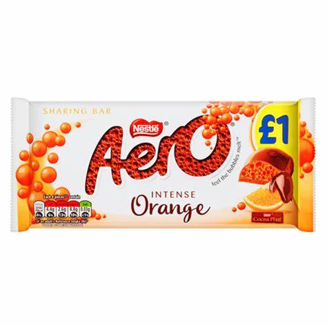 Nestlé® Aero Sharing Block - Intense Orange (90g) - Candy Bouquet of St. Albert