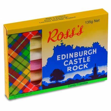 Ross's Edinburgh Castle Rock - 6 Assorted Sticks (135g) - Candy Bouquet of St. Albert