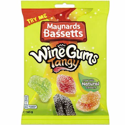 Maynards Bassetts Wine Gums - Tangy (165g) - Candy Bouquet of St. Albert
