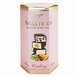 Walters Dark Chocolate Covered Nougat - Mint, Cranberry & Orange (140g) - Candy Bouquet of St. Albert