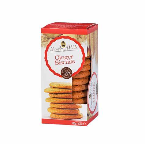 Grandma Wilds Ginger Biscuits (150g) - Candy Bouquet of St. Albert