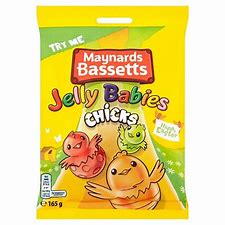 Maynards Bassetts Jelly Babies Chicks- Share Bag (165g) - Candy Bouquet of St. Albert