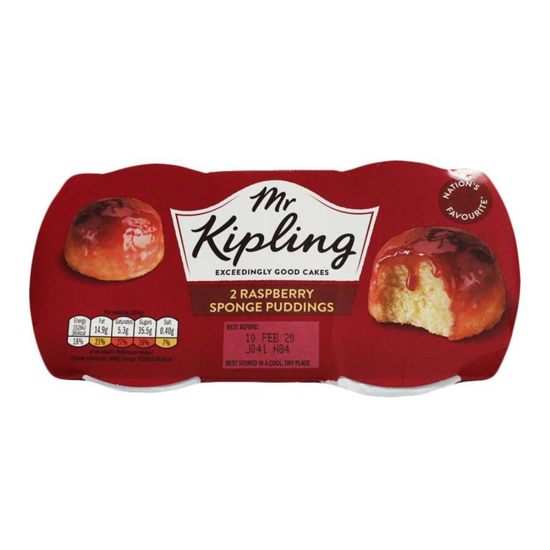 Mr Kipling Sponge Pudding - Raspberry (2x95g) - Candy Bouquet of St. Albert