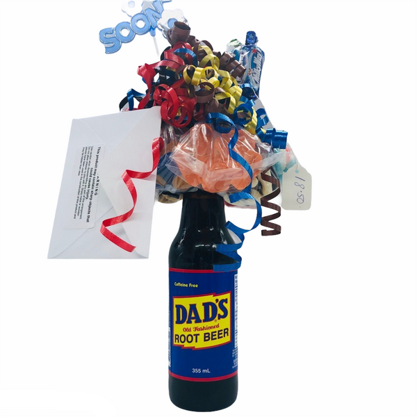 Dad's Root Beer Bottle Bouquet - Regular Stock - Candy Bouquet of St. Albert