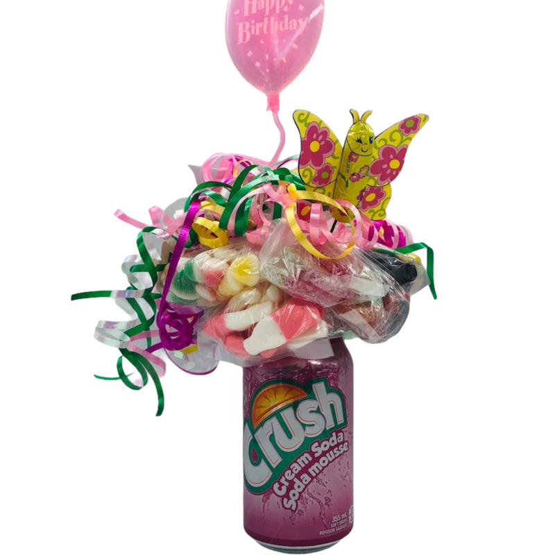 Cream Soda Crush Bouquet - Regular Stock - Candy Bouquet of St. Albert