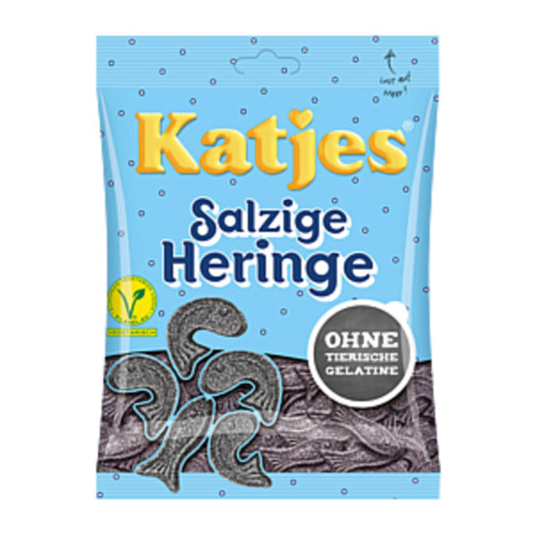 Katjes Salzige Heringe Salty Licorice Fish (200g) - Candy Bouquet of St. Albert