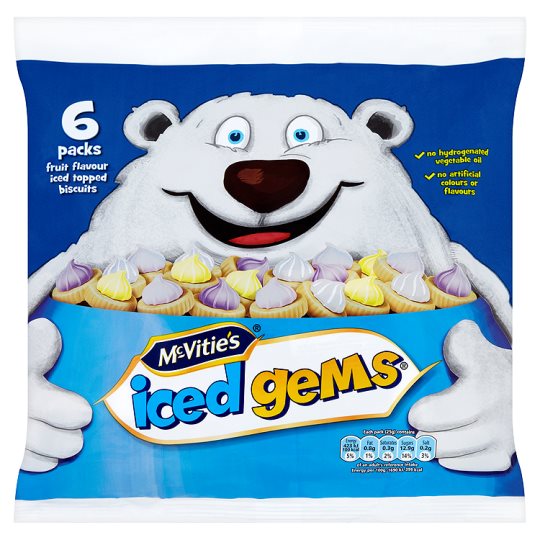 McVities Iced Gems 6-Pack (6x23g) - Candy Bouquet of St. Albert