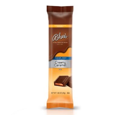 Asher Chocolate Co Creamy Caramel Bar Sugar Free (46g) BBD JUL 2023 - Candy Bouquet of St. Albert