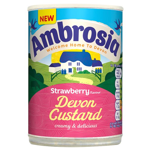 Ambrosia Devon Custard - Strawberry (400g) - Candy Bouquet of St. Albert