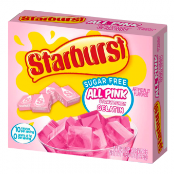 Starburst Gelatin - Strawberry All Pink Sugar Free (110.9g) - Candy Bouquet of St. Albert