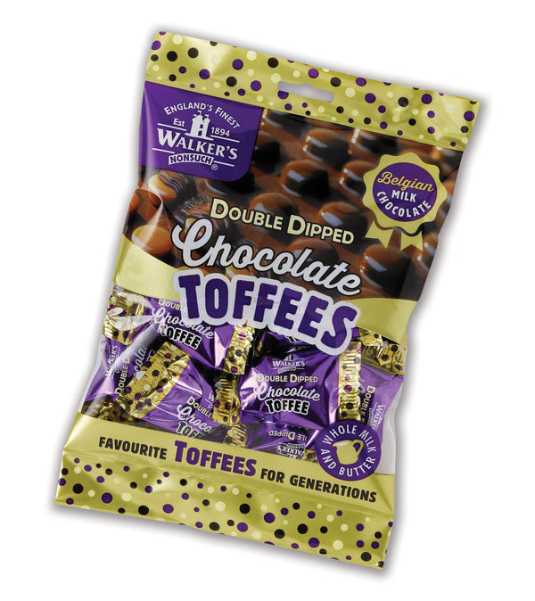 Walker's Nonsuch Double Dipped Chocolate Toffees Bag (135g) - Candy Bouquet of St. Albert