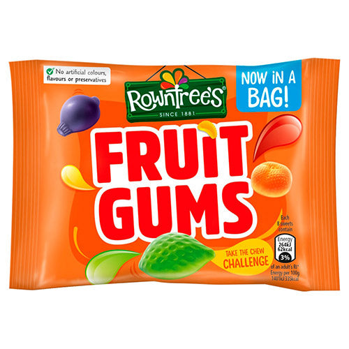 Rowntrees Fruit Gums - Bag (43.5g) - Candy Bouquet of St. Albert
