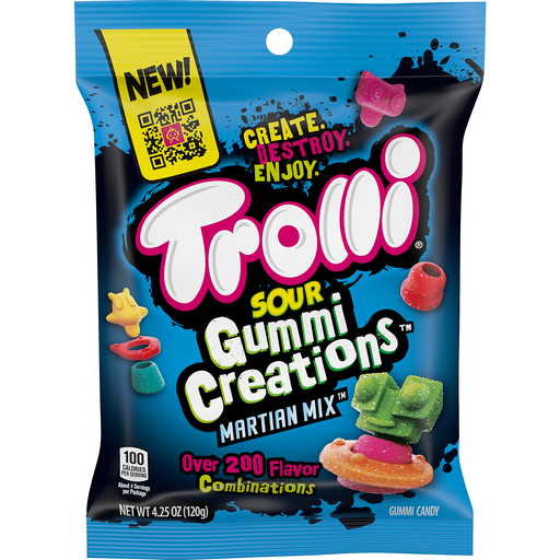 Trolli Sour Gummi Creations -  Martian Mix (120g) - Candy Bouquet of St. Albert