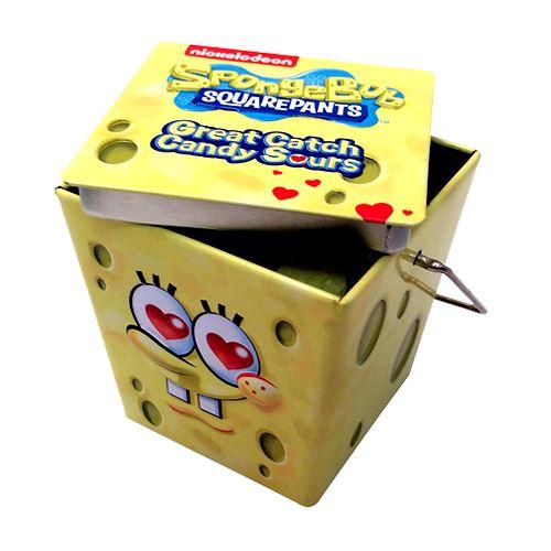 Spongebob Squarepants Sours Tin - Strawberry Lemonade (42.5g) - Candy Bouquet of St. Albert
