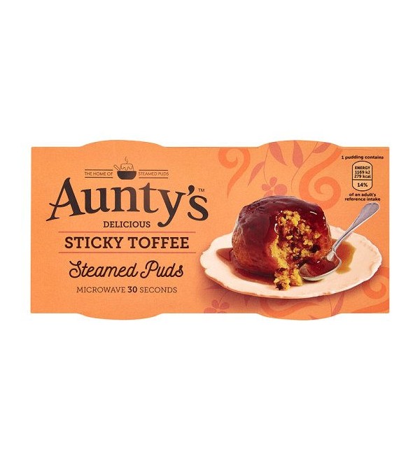 Aunty's Steamed Puds - Sticky Toffee (2x95g) - Candy Bouquet of St. Albert