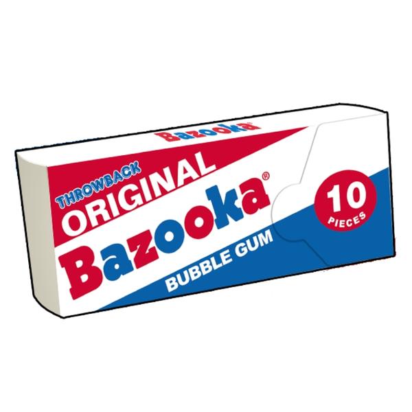 Original Throwback Bazooka Gum - Standard (10 Pieces) - Candy Bouquet of St. Albert