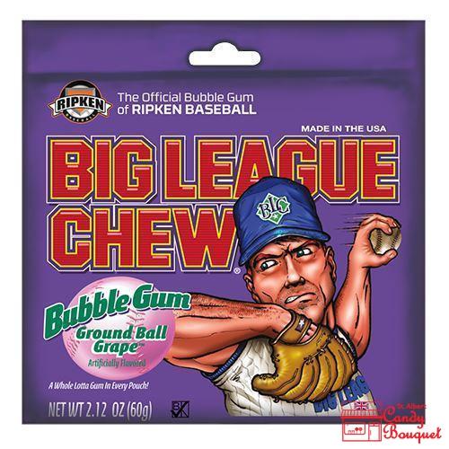 Big League Chew - Ground Ball Grape (60g) - Candy Bouquet of St. Albert