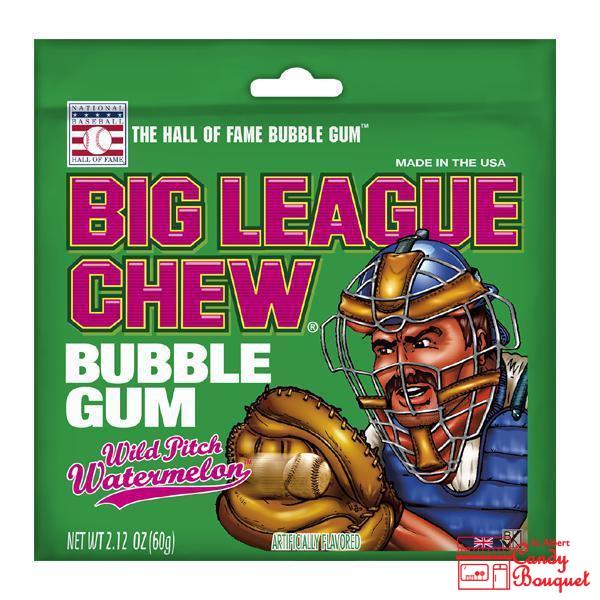 Big League Chew - Wild Pitch Watermelon (60g) - Candy Bouquet of St. Albert