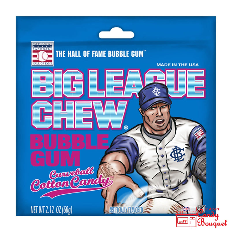 Big League Chew - Curveball Cotton Candy (60g) - Candy Bouquet of St. Albert